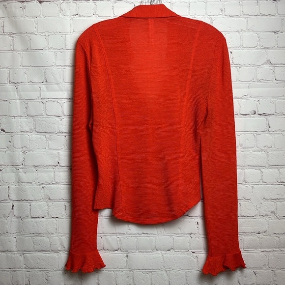 Anthropologie Long Sleeve Textured Blouse - Picture 9 of 11